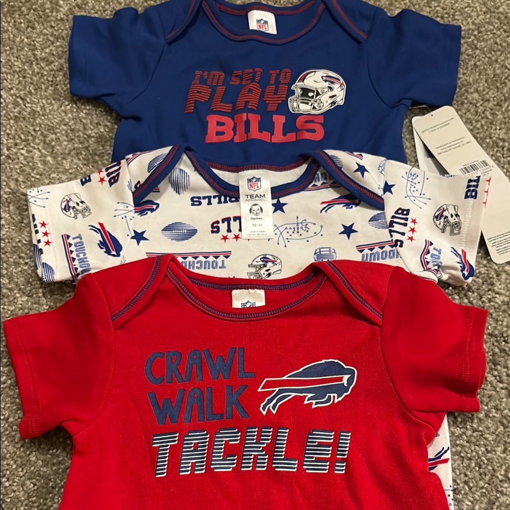 Gerber Red Buffalo Bills Baby Bodysuit